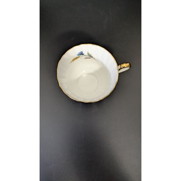 Sutherland Bone China Tea Cup Gold Trim Red Blue Floral Vintage England - Picture 7 of 14